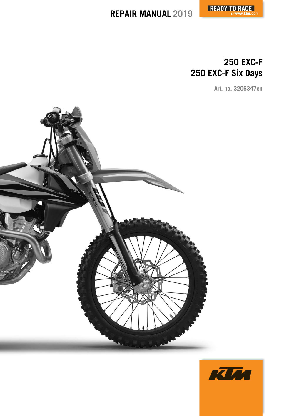2019 (подходит для 2020-2021) KTM 300 EXC NON-TPI Service Repair Manual