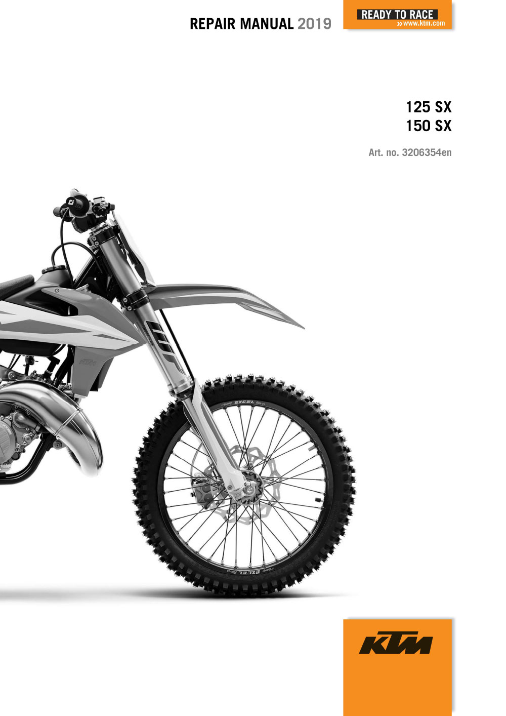 2019 (подходит для 2020-2021) KTM 125-150 SX Service repair manual
