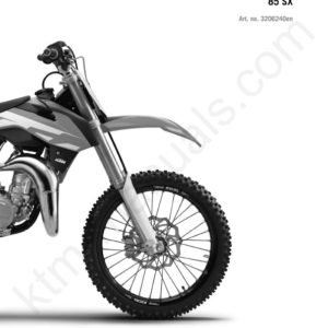 2016 KTM 85 SX Service Repair Manual