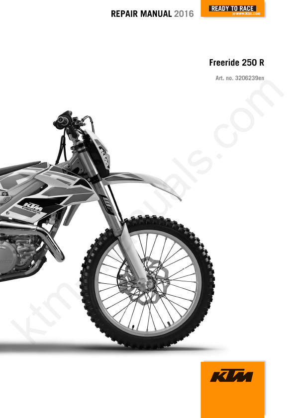 2016 KTM Freeride 250R Service Repair Manual