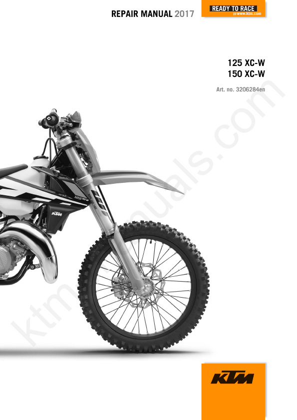 2017 KTM 125-150 XC-W Service Repair Manual