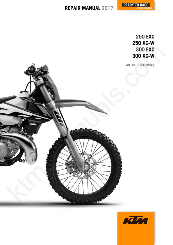 2017 KTM 250-300 EXC XCW repair Manual