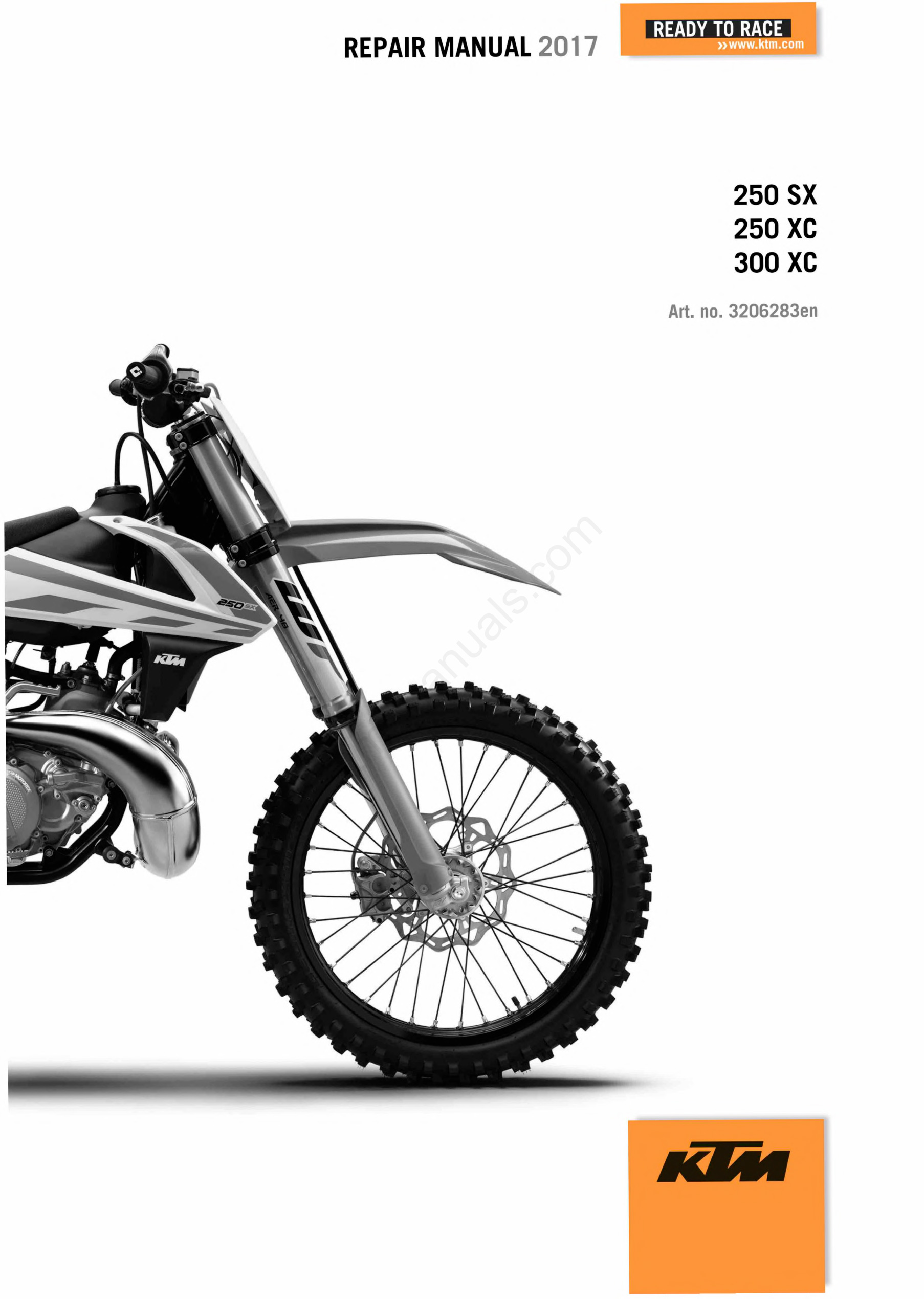 2017 KTM 250-300 SX XC service repair Manual