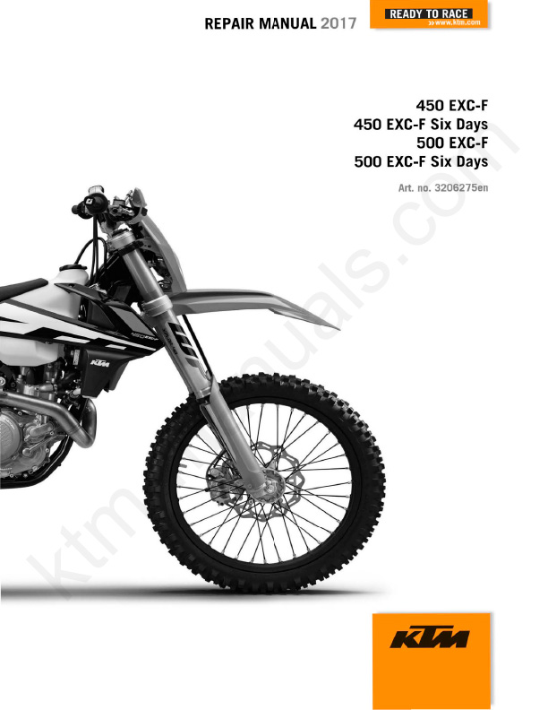 2017 KTM 450 500 EXC-F XCW