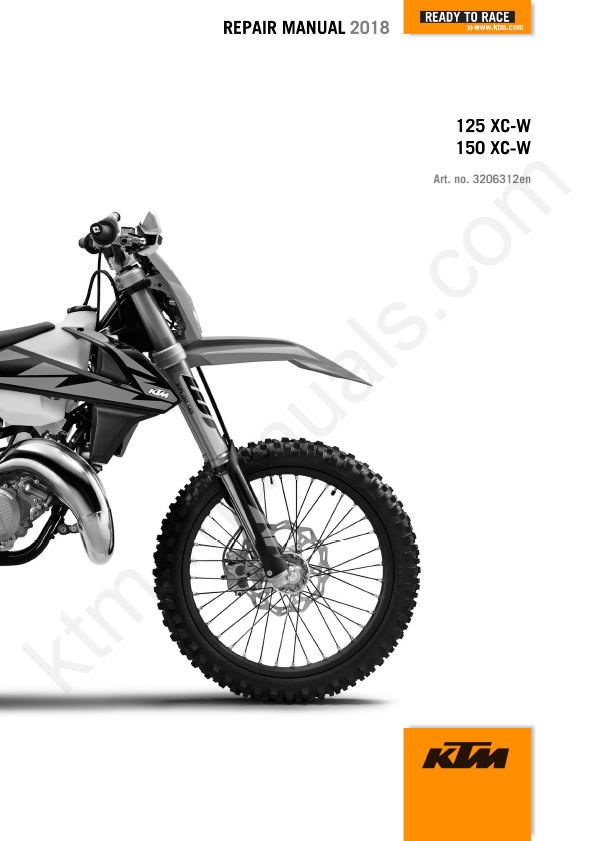 2018 KTM 125-150 XC-W Repair Manual