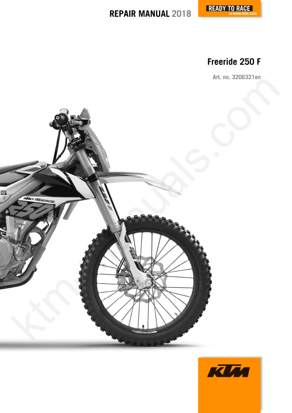 2018 KTM Freeride 250F Service Repair Manual